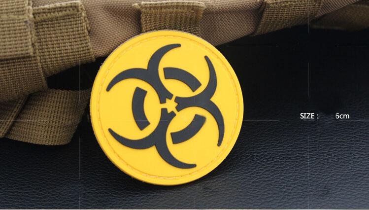Magical badge outdoor bagpack national flag badge army fans strap PVC shoulder badge UD16602 
